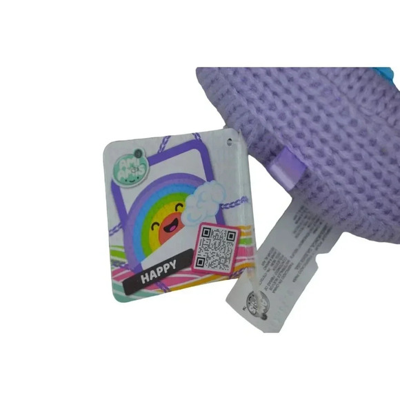 Ami Amis Happy Rainbow Plush Toy With White Fluffy Tail - Picture 3 of 3